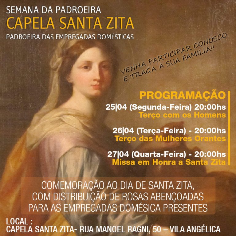 Leia mais sobre o artigo Semana da Padroeira Santa Zita